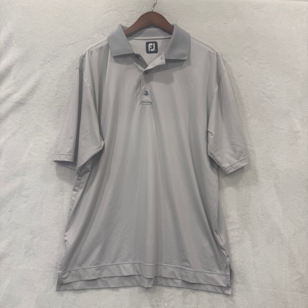 FootJoy Lightweight Gray Polo Shirt Shorts Size L